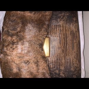 Rare Marc Jacobs brown leather clutch! Never used!